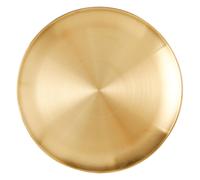 2Ud Bandejas Redondas Doradas De Acero Inoxidable Para Uso Doméstico