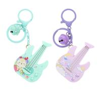 2Ud Llaveros Guitarra Compacto Musical Colgante