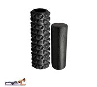 2UD Rodillo para Masaje. Rodillo Relajante Gomaespuma.Foam Roller, Cilindro de Goma para Entrenamiento y Recuperación Muscular. Yoga, Pilates,Estiramientos.(33x14cm-29x10cm)