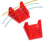 2uds Abrazaderas para Estación de Soldadura, Banco de Trabajo de Soldadura Clip Soporte para Alambre de Soldador con 5 Ranuras Base Magnética Adecuado para Cables de Varios Tamaños(Rojo)