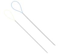 2uds Agujas de Reparación de Enganches, 6cm Herramienta Snag Nab It Mágico Herramienta de Costura de Reparación de Agujas de Reparación Enganches con Hilo de Pescado para Coser Acolchar Ropa