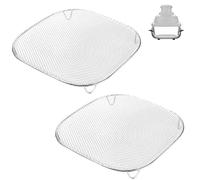 2uds Bandeja Crujiente Compatible con Ninja Crispi 2,5QT 4QT & Crispi Pro 6QT Recipiente Vidrio, Rejilla Crujiente Metálica de Acero Inoxidable Reemplaza FN090 FN091 FN100 FN101 FN103