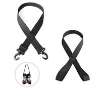 2uds Correa para Botas de Esquí, 2 Estilos Ajustable Correa Transporte Esquí Soporte Esquís Ski Straps para Accesorios Esquí para Adultos Adolescentes Invierno al Aire Libre (Negro)