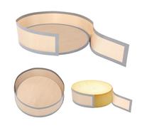 2uds Esterilla Silicona Hornear para Molde Desmontable 9", Antiadherente Tapetes de Silicona Horno Reutilizable para Tartas Queso Evita Que El Pastel Se Pegue Al Fondo Los Laterales