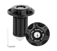 2uds Extremos de Manillar Motocicleta, Tapones para Manillar de Motocicleta Premium y Duraderos con Llave Hexagonal Accesorios Prácticos para Motos Todoterreno (Negro)