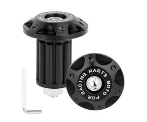 2uds Extremos de Manillar Motocicleta, Tapones para Manillar de Motocicleta Premium y Duraderos con Llave Hexagonal Accesorios Prácticos para Motos Todoterreno (Negro)