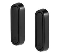 2uds Ganchos de Pared Plegables, Gancho Abrigo Pared Plegables de Aleación Zinc para Colgar Albornoces Toallas Ropa Sombrero Bolsos Llaves(Negro)
