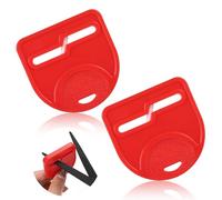 2uds Herramienta para Afilador de Tijeras, Afilador Pequeño para Tijeras Scissor Sharpener Accesorios para Afilar Tijeras para Reparar Rápidamente Afilar Cuchillas Sin Filo(Rojo)