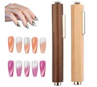 2uds Imanes 3 en 1 pra Uñas con Forma Ojo de Gato, Multifuncionales Imán Ojo de Gato para Uñas para Herramientas Diseño Manicura en Estudio (Redondos y Hexagonales)