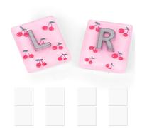 2uds Marcadores Radiográficos, Resina Diseño de Cereza Marcadores de Radiología Letras L y R con 8 Tiras Adhesivas Reutilizables para Compañero Porta-Insignias
