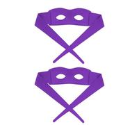 2uds Máscara de Ojos de Halloween, Disfraz de Máscara de Ojos Máscara de Héroe de Mascarada Accesorios de Cosplay de Halloween Accesorio para Disfrazarse de Fiesta Máscara de Tortuga (Púrpura)