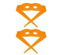 2uds Máscara de Ojos de Halloween, Disfraz de Máscara de Ojos Máscara de Héroe de Mascarada Accesorios de Cosplay de Halloween Accesorio para Disfrazarse de Fiesta Máscara de Tortuga(Amarillo)
