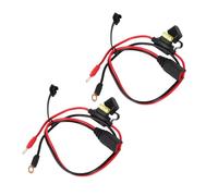 2uds Mazo de Cables, Compatible con Conector de Terminal de Ojal NOCO GC002 X-Connect M6 (1/4 Pulg.) Cables de Carga Lenta Cables de Carga de Batería Cables de Accesorios para NOCO