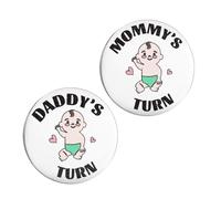 2uds Monedas la Decisión Nuevos Padres, Monedas para Lanzar Recién Nacidos Regalos Divertidos para el Embarazo Ideales Baby Showers y Cumpleaños