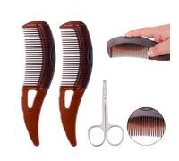 2uds Peines Anticaspa con Tijeras para el Pelo de la Nariz, Peine para Eliminar la Caspa Peine para Psoriasis del Cuero Cabelludo Peine para el Cuero Cabelludo Peine para Eliminar la Caspa