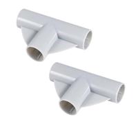 2uds Piezas de Parque Infantil para Bebes Junta en Forma de t, 3 Vías Conectores Repuesto para Parques Infantiles 2,5cm Diámetro Interior Accesorios Parques Infantiles para Patio Juegos Bebés