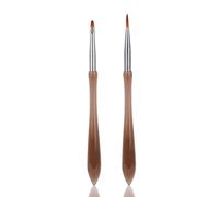 2uds Pinceles para Diseño de Uñas, Lápiz Profesionales Versátiles para Dibujar Uñas Pinceles Acrílicos Herramientas Pintar Flores Hojas Pétalos Líneas Finas y Diseños Artísticos Intrincados