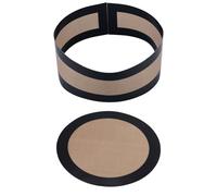 2uds Tapetes de Silicona para Horno Moldes Desmontables de 22,8 cm, Evitan que el Pastel se Pegue al Fondo y los Lados Esterilla Bandejas Antiadherentes Reutilizables para Hornear (Negro)