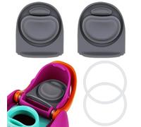 2uds Tapón de Repuesto Compatible con Owala Freesip 16/19/24/25/32/40 oz,con 2uds Anillos de Sellado de Silicona,Antifugas Tapa Superior de Botella de Agua Reemplazo Accesorios para Owala