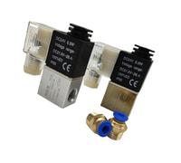 2V025-06 2V025-08 bobina de válvula solenoide aceite aire y agua normalmente cerrada Led 2 puertos vías 220V 12V 24v magnética neumática(G-24V-ADD PC10,2v025-08)