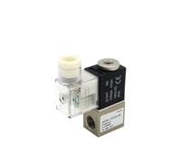 2V025-08 2V025-06 Normally Open 12V 24V 220V 1/4" BSP 2 Way 2 Position Air Solenoid Valve 2V025-08 Pneumatic Control Valve(Black,2V025-06-NO AC220V)