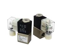 2V025-08 2V025-06 Válvula solenoide de aire normalmente abierta 12V 24V 220V 1/10.2 cm BSP 2 vías 2 posiciones 2V025-08 válvula de control neumática, 1 pieza (con accesorios de 4 mm, 2V025-08-NO