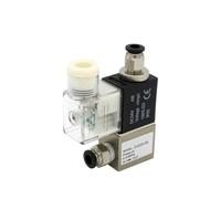 2V025-08 Normally Open 12V 24V 220V 1/4" 2 Way 2 Position Air Solenoid Valve 2V025-08 Pneumatic Control Valve(With 6MM Fittings,2V025-08 AC220V)