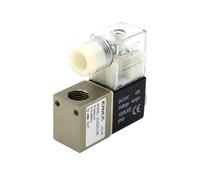 2V025-08 normalmente abierto 12V 24V 220V 1/4 "BSP válvula solenoide de aire de 2 vías y 2 posiciones 2V025-08 válvula de Control neumático(Without Fittings,2V025-08 AC220V)