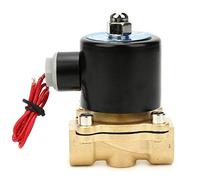 2W160-15 Válvula solenoide normalmente cerrada G1/2 BSPP Válvula solenoide de dos posiciones de dos posiciones para agua, aceite, aire y gas normalmente cerrada(2W-160-15 12V)