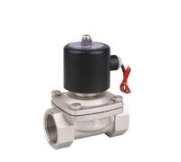 2WB-8 1/4 3/8 1/2 3/4 1 Stainless Steel Direct-acting Diaphragm Solenoid Valve Square Coil Solenoid Valve Normally Closed Sanmin(2WB-25 G1,AC220V)