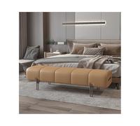 2WFYJNITP Asiento Acolchado Taburete de Extremo Cama, Taburete Delantero for Dormitorio, sofá, Cuero Reposapiés