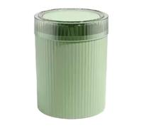 2WFYJNITP Cubierta de cocina Bote de Basura Redondo con Tapa, Contenedor plástico 12 litros/3,1 galones Tipo Prensa for Sala Estar, Dormitorio, baño, Cocina, Oficina para Office(Green)