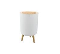 2WFYJNITP Cubierta de cocina Cubo de basura con tapa a presión y patas extraíbles for cocina, baño, hogar oficina para Office(Pequeño)