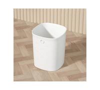 2WFYJNITP Cubierta de cocina Poubelle carrée en plastique sans couvercle, adaptée à la maison, cuisine et au bureau para Office(Blanco,Grande)