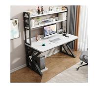 2WFYJNITP Mesa de Escritura Escritorio de computadora, Escritorio, Oficina en casa, combinación gabinetes, Aprendizaje y Juegos Escritorio(Blanco,130x60x170cm)