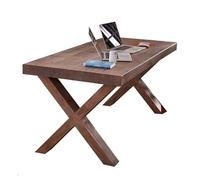 2WFYJNITP Mesa de Escritura Escritorio de Madera Maciza, Mesa Estudio rústica, Estilo Moderno y Sencillo, Ideal for Comer, estudiar Escribir Escritorio(XL)