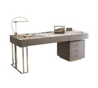 2WFYJNITP Mesa de Escritura Escritorio Moderno for Oficina en casa con archivador, Puertos USB y Tomas de Corriente, Escritorio Estudio Escritura Pizarra Escritorio(M)
