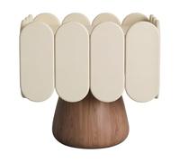 2WFYJNITP Mesita Auxiliar Mesita de Noche con Base Columna un Solo cajón, Bordes elevados for Uso Almacenamiento en Dormitorio