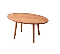 2WFYJNITP Sala de Estar Mesa Auxiliar, Mesa de Centro Ovalada pequeña, Que se Puede Usar como mesita Noche, y Escritorio pequeño, Esquina Centro(Pequeño)