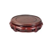 2WFYJNITP Soporte para macetas de patio Base redonda tallada de palisandro rojo for jarrones, juegos té, artesanías, pedestal exhibición(Medio)
