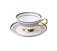 2WFYJNITP Tazas de té Juego de tazas té inglés cerámica for el hogar, café europeas porcelana hueso Vintage para café con leche