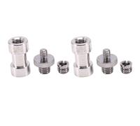 2X 1/4 Pulgada 3/8 Pulgada Tornillos de Trípode A Base de Lampara Adaptador de Soporte de Cámara de Paraguas