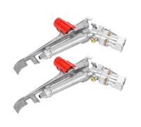 2X 1.5 Pulgada JardíN Impacto Agua Rociador Ajustable de 360 Grados AleacióN de Zinc Duradera