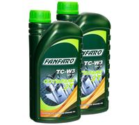 2X 1 Litro Aceite De Motor FANFARO Para Outboard 2T TC Para Motores De Barco