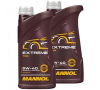 2x 1 Litro Aceite de Motor Mannol 5W-40 Extremo Api Sn / CH-4 Porsche Renault