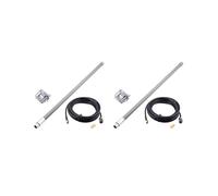 2X 12dBi 868MHz 915MHz Antena Aérea de Fibra de Vidrio Omni Miner de Helio Optimizada Sintonizada N-Macho Kit de Antena de Fibra de Vidrio de 550 mm