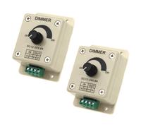 2X 12V-24V LED Regulador de Intensidad Controlador Ajuste de Color Unico para 5050 3528 Tira LED