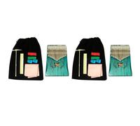 2X 17 Teclas Modelo Kalimba Pulgar Piano Caoba Cuerpo Instrumento Musical 17 Teclas Kalimba para Niños y Niñas Styles