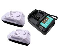 2X 18V 2.0Ah BL1813G Batería + Cargador 2.0A für Cargador Makita DC18WA, 14,4-18 V para Makita G-Serie HP457D TD127D UR180D CL183D DF457D BL1820G BL1815G