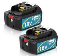 2X 18V 5.0Ah Reemplazo para Makita 18V Bateria BL1850B BL1850 BL1840B BL1860B BL1830B BL1820B BL1860 BL1840 BL1830 BL1820